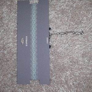 Never worn beautiful baby blue lace choker